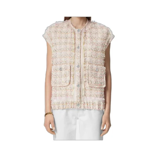Button-Up Tweed Gilet
