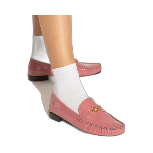 Medusa-Plaque Slip-On Loafers