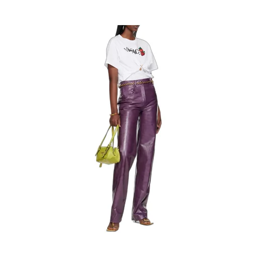 Safety-Pin Detailed Crewneck T-Shirt