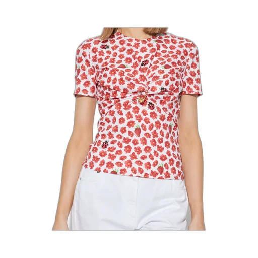Floral Printed Short-Sleeved Top