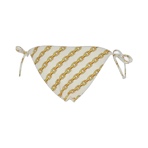 Chain-Printed Tie Fastened Bikini Bottoms