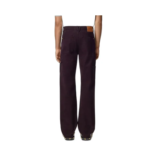 Logo-Patch Straight-Leg Jeans