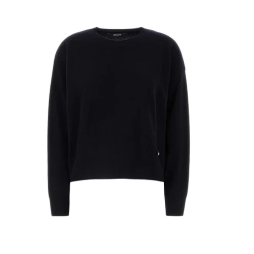 Logo-Plaque Crewneck Knit Jumper