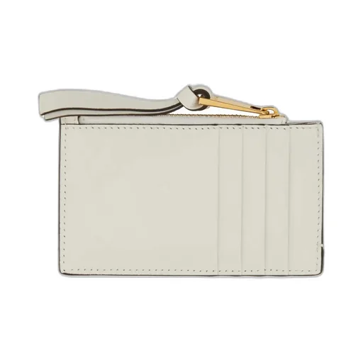 Logo-Lettering Zipped Wallet