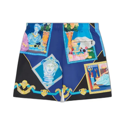 Graphic-Print Swim Shorts