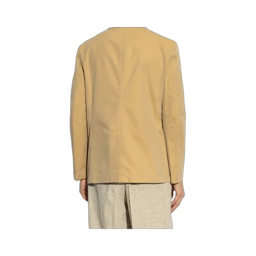 Flap-Pocket Single-Breasted Tailored Blazer