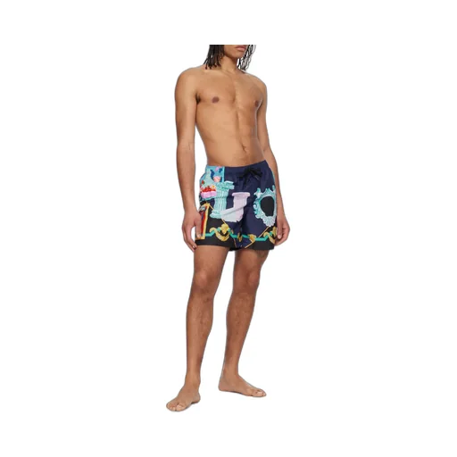 Graphic-Print Swim Shorts