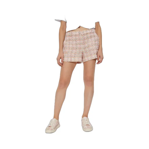 Lurex Thread Tweed Shorts