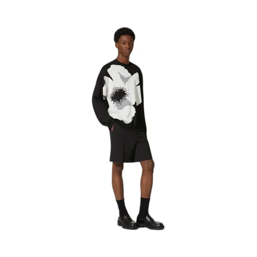 Floral Patterned Crewneck Jumper