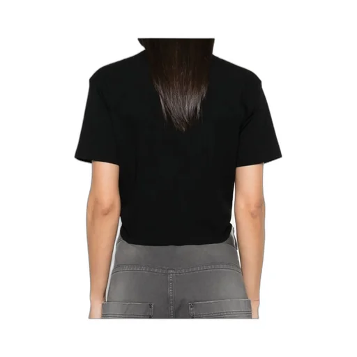 Strawberry-Motif Safety-Pin Detailed T-Shirt