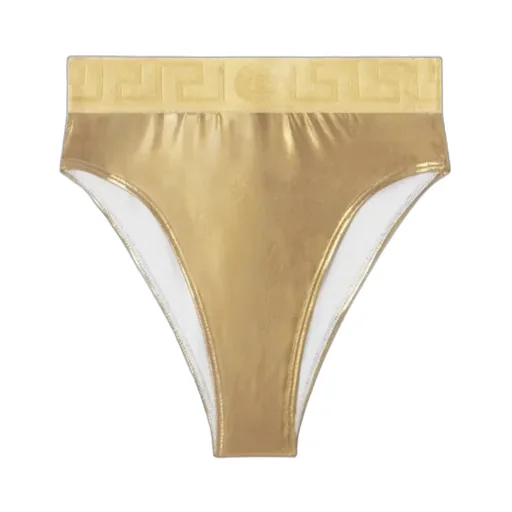 Greca-Border Swimsuit Bottoms