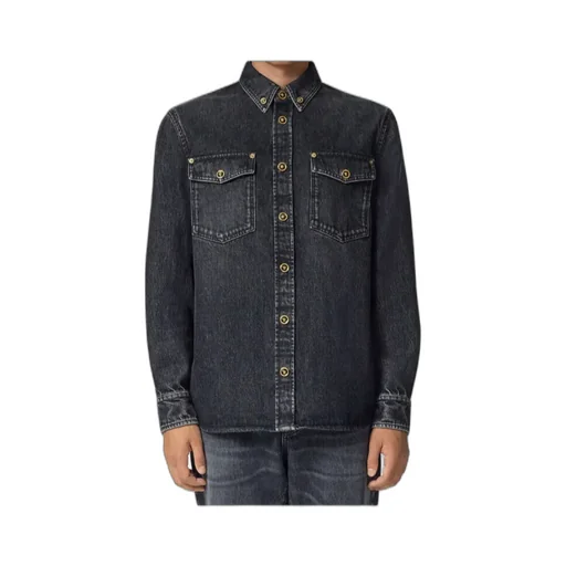 Button-Up Denim Shirt