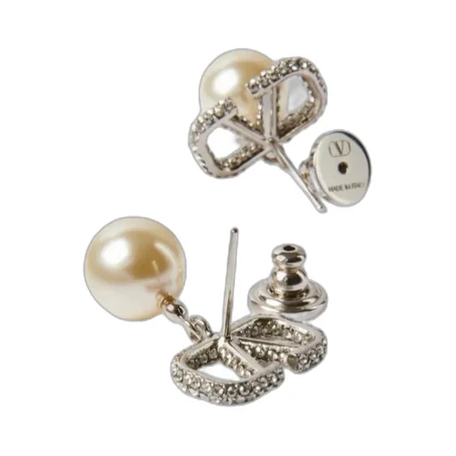 Vlogo Signature Embellished Drop Earrings