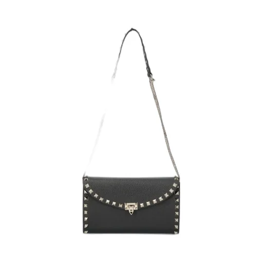 Rockstud Foldover Top Crossbody Bag
