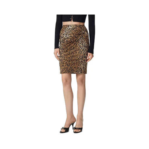 High-Waist Leopard-Printed Mini Skirt
