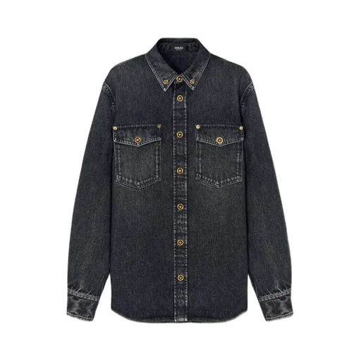 Button-Up Denim Shirt
