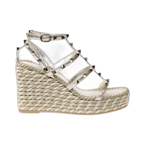 Rockstud Espadrille Wedge Sandals