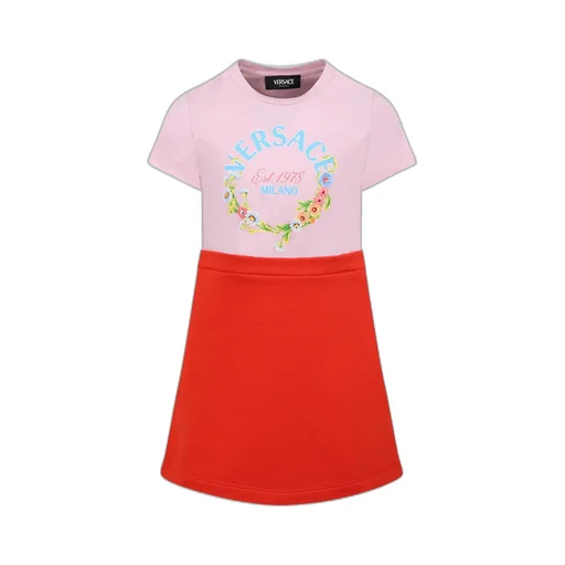 Two-Toned Logo Printed Dress