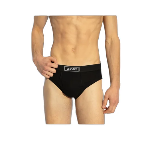 90S Versace Logo Waistband Briefs