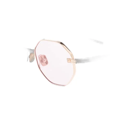Rockstud Geometric-Frame Sunglasses
