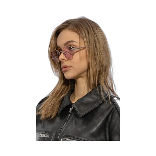 Rockstud Geometric-Frame Sunglasses