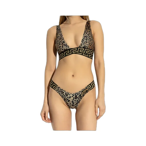 Leopard-Print Bikini Bottoms