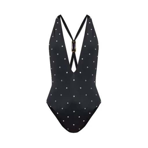 Shimmering Appliques One Piece Swimsuit
