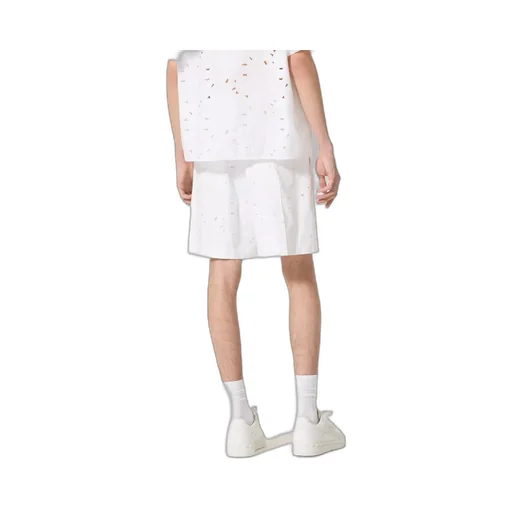 Wide-Leg Bermuda Shorts