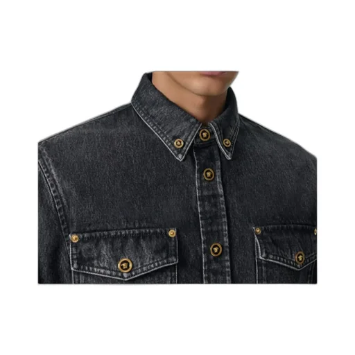 Button-Up Denim Shirt