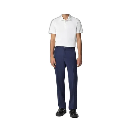 Medusa-Embroidered Short-Sleeved Polo Shirt