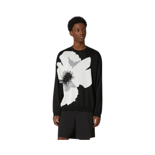 Floral Patterned Crewneck Jumper