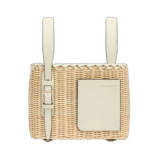 Soft Wicker Bucket Micro Bag