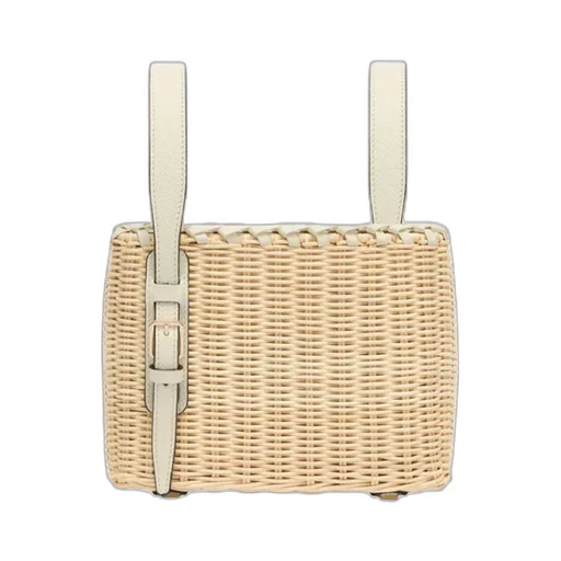 Soft Wicker Bucket Micro Bag