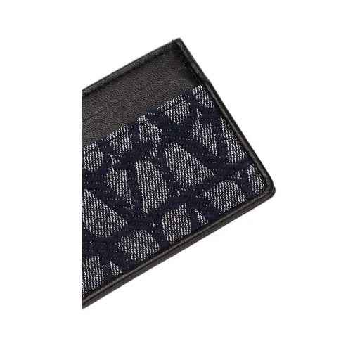 Logo Monogrammed Denim Cardholder
