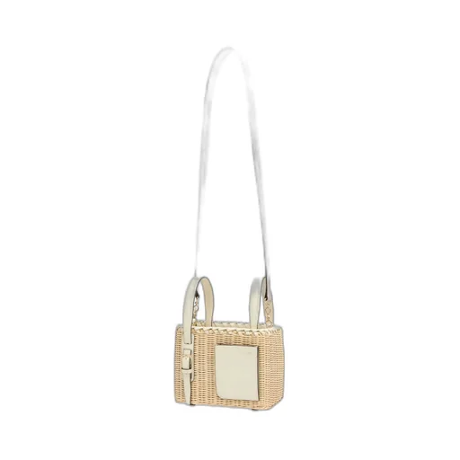 Soft Wicker Bucket Micro Bag