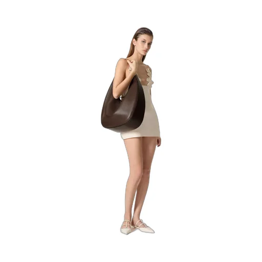 Vlogo Moon Zip-Up Maxi Shoulder Bag