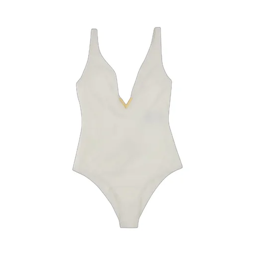 Logo Plaque One-Piece Swimsuit