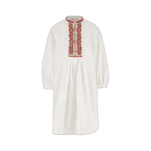 Bead Embellished Crewneck Mini Dress