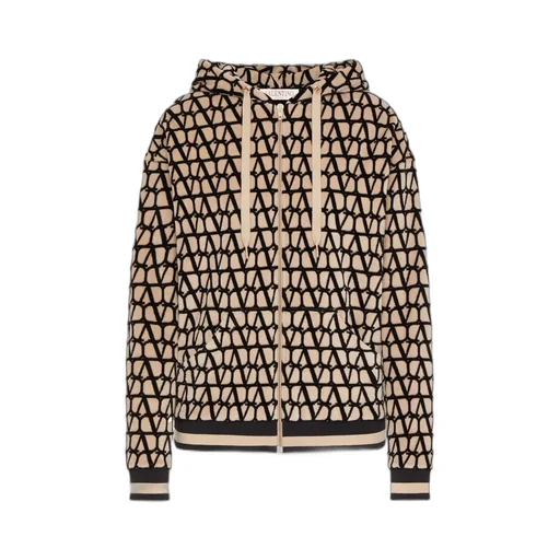 Logo Monogrammed Zipped Hoodie