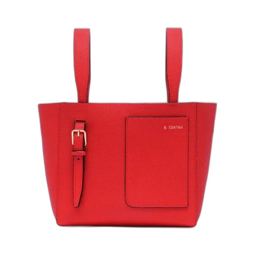 Patch-Pocket Zip-Up Mini Tote Bag