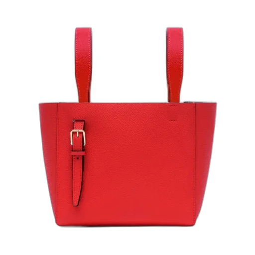 Patch-Pocket Zip-Up Mini Tote Bag