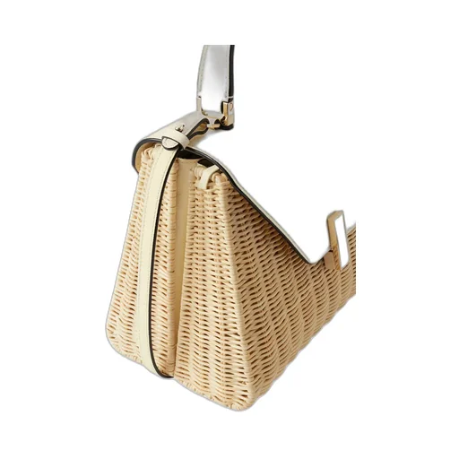 Iside Wicker Top Handle Medium Bag