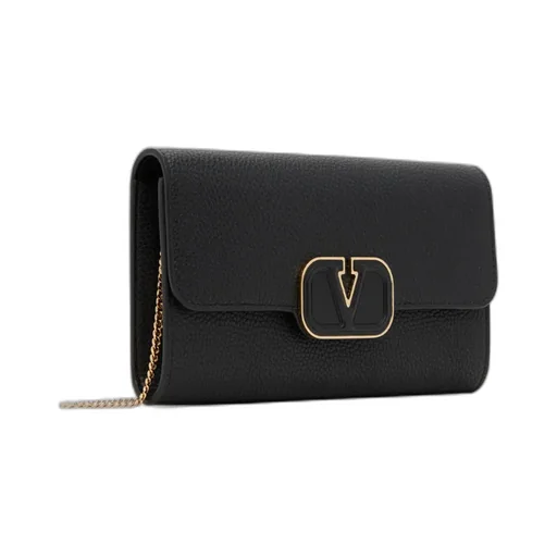 Garavani Logo Plaque Foldover Wallet