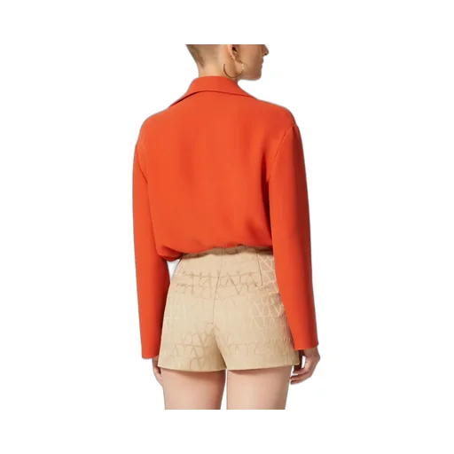 Vlogo Plaque V-Neck Blouse