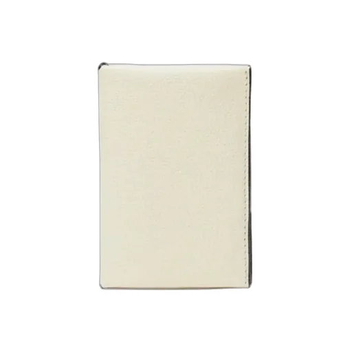 Buttoned Logo Stamped Card Holder