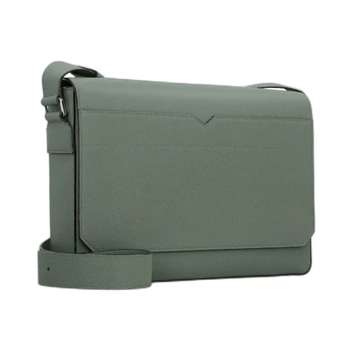 V-Line Foldover-Top Messenger Bag