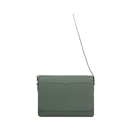 V-Line Foldover-Top Messenger Bag