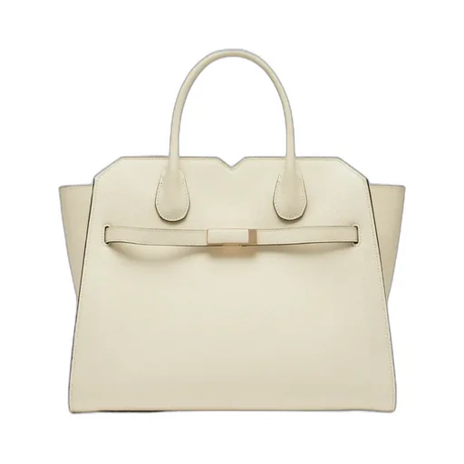 Medium Milano Leather Tote Bag