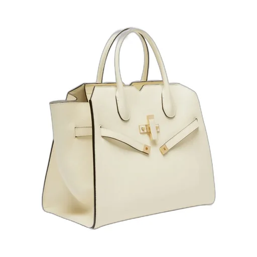Medium Milano Leather Tote Bag