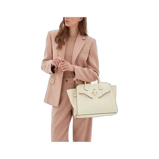 Medium Milano Leather Tote Bag